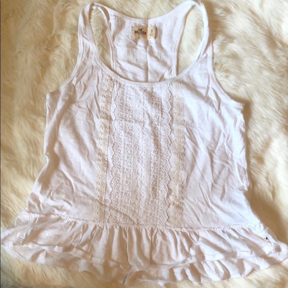 White Hollister Tank